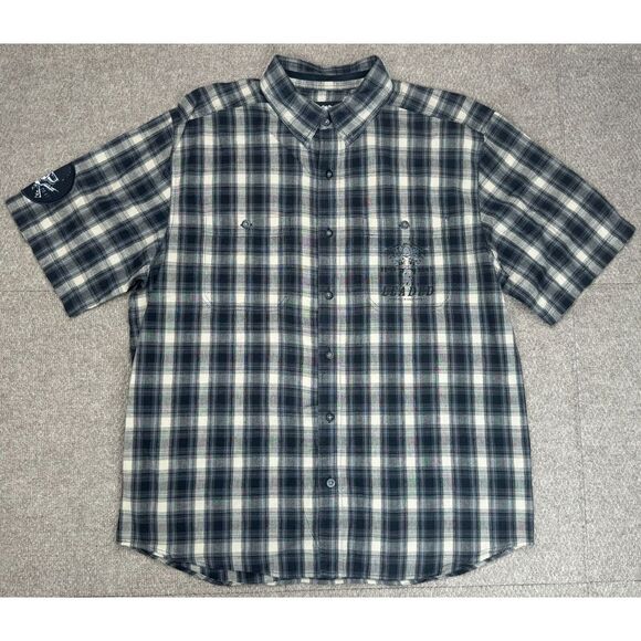 Harley Davidson Fully Leaded Milwaukee Wisconsin Mens Short Sleeve Shirt Size XL - Picture 1 of 9